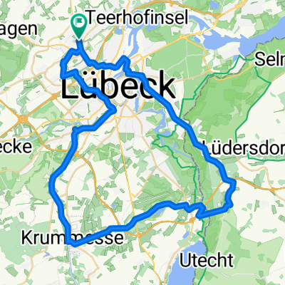 Fahrradtour nach Elbe-Lübeck-Kanal Uferweg und Wakenitz