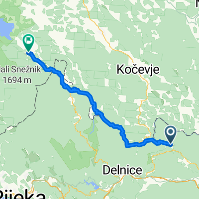 From Brod Moravice to Stari trg pri Ložu