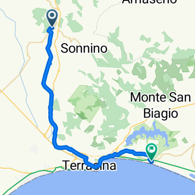 Via San Tommaso d'Aquino, Priverno a Via Secondo Salto, Fondi