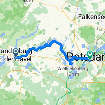 Segeln längs der Havel, am besten bei Westwind - der Havelradweg  Brandenburg-Potsdam