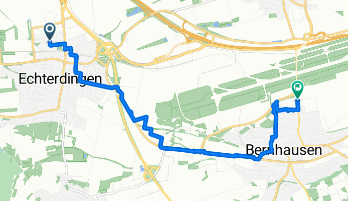 Vespucciweg, Leinfelden-Echterdingen nach Plieninger Straße, Filderstadt