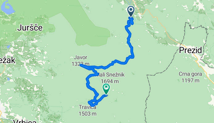 From Stari trg pri Ložu to Ilirska Bistrica