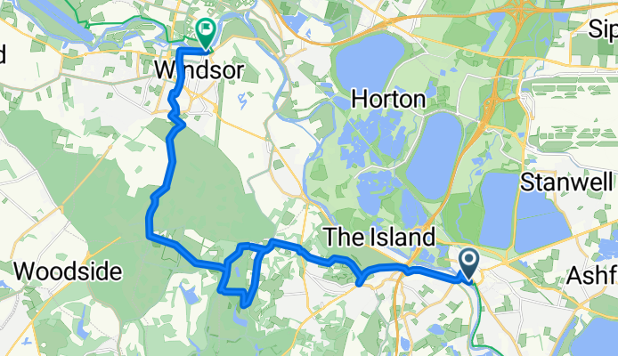 From Staines-upon-Thames to Windsor
