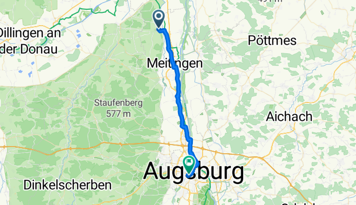 Klosterstraße, Allmannshofen nach Viktoriastraße, Augsburg