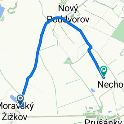 Chalúpky, Moravský Žižkov do Prušánky, Prušánky