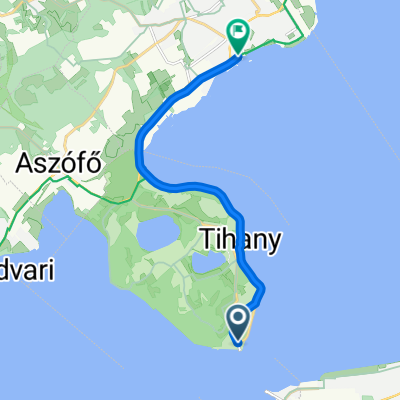 Rév utca, Tihany to Balatonfüred