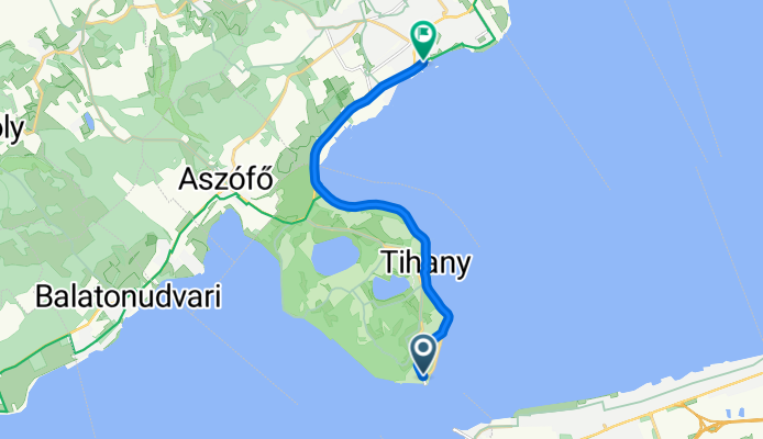 Rév utca, Tihany to Balatonfüred