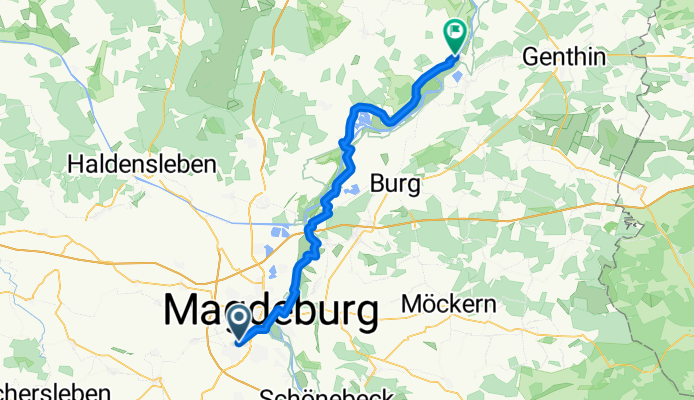 Klinkebachstraße, Magdeburg nach Elbstraße, Tangerhütte