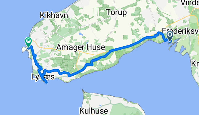 Frederiksværk-Vinderød, Frederiksværk naar Ved Isefjorden, Hundested