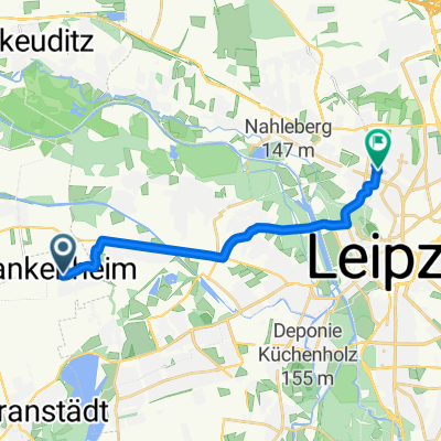 Dölziger Straße, Markranstädt nach Reginenstraße, Leipzig