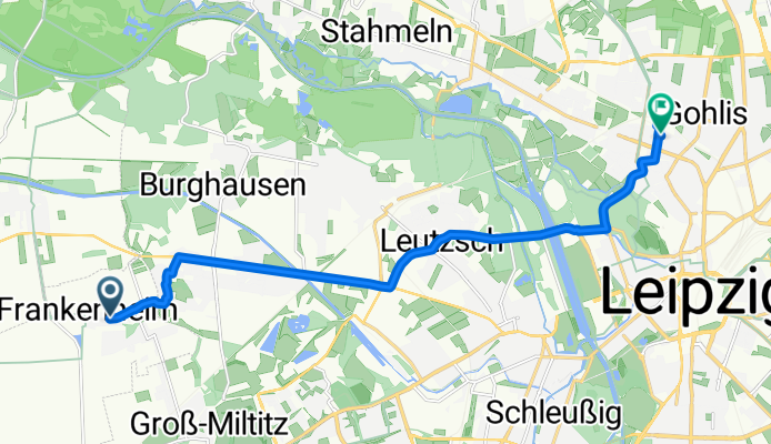 Dölziger Straße, Markranstädt nach Reginenstraße, Leipzig