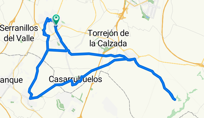 De Calle de la Piracanta a Calle de la Piracanta