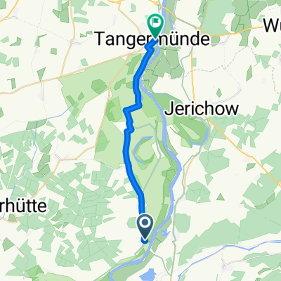 Elbstraße, Tangerhütte nach Amt, Tangermünde