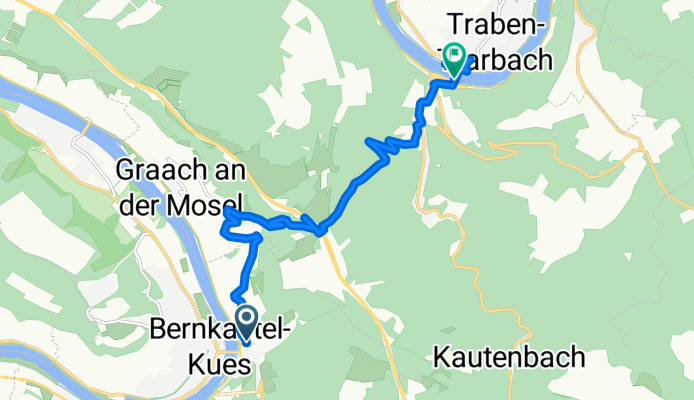 Römerstraße, Bernkastel-Kues naar Brückenstraße, Traben-Trarbach