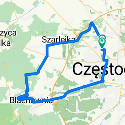 Rybacka, Częstochowa to Rybacka, Częstochowa