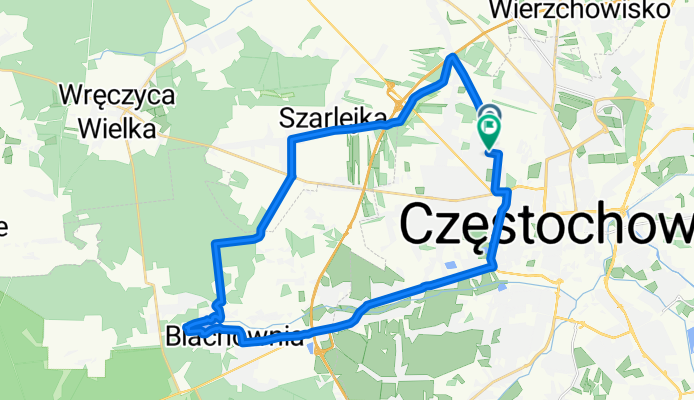 Rybacka, Częstochowa to Rybacka, Częstochowa