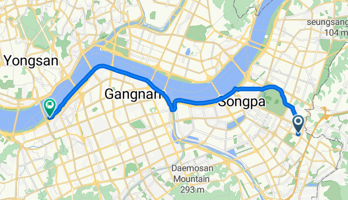 오금동, 서울특별시에서 반포동, 서울특별시까지