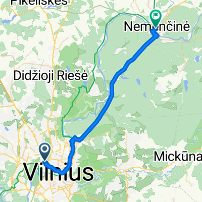 Route to Nemenčinė