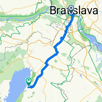 Dvořákovo nábrežie, Bratislava I nach Friedhofgasse, Podersdorf am See