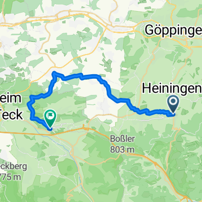 Eschenbacher Straße, Gammelshausen nach Seestraße, Holzmaden