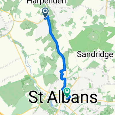 Redbourn Lane, Harpenden to Charter Close, St Albans