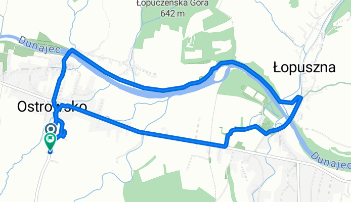 Jana Pawła II, Ostrowsko do Jana Pawła II, Ostrowsko