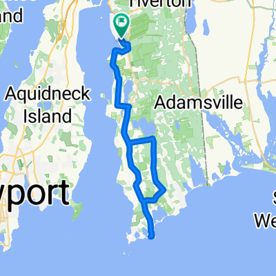 Indian Point Rd, Tiverton to Indian Point Rd, Tiverton