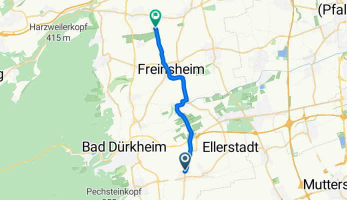 Bahnhofstraße, Friedelsheim nach Bissersheim