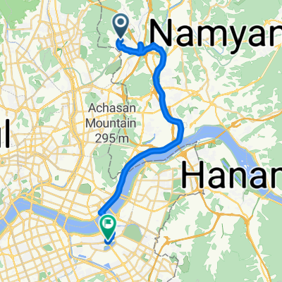 별내5로5번길, 남양주시에서 잠실로, 서울특별시까지