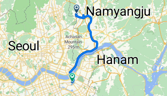 별내5로5번길, 남양주시에서 잠실로, 서울특별시까지