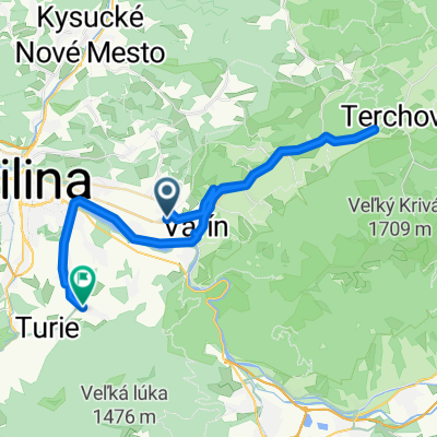 Železničná, Varín až Višňové, Višňové