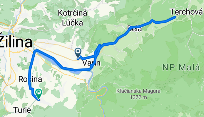 Železničná, Varín až Višňové, Višňové
