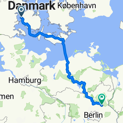 Husby Strandvej to Kantstraße