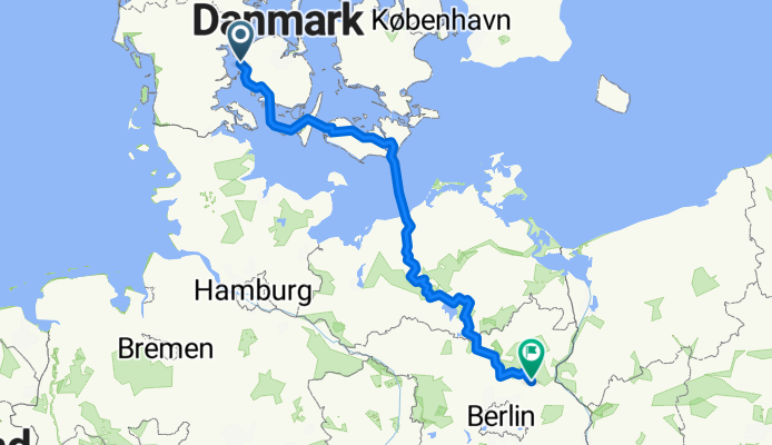 Husby Strandvej to Kantstraße