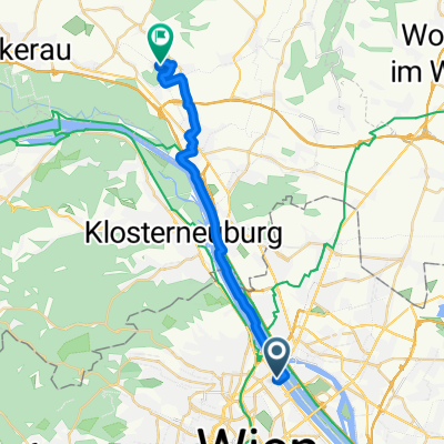 Handelskai to Kreuzensteiner Straße