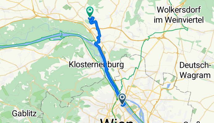 Handelskai to Kreuzensteiner Straße