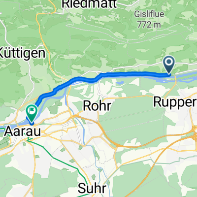 Werkstrasse, Auenstein nach Mühlemattstrasse, Aarau