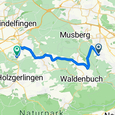 Mittelweg, Leinfelden-Echterdingen nach Freiburger Allee, Böblingen