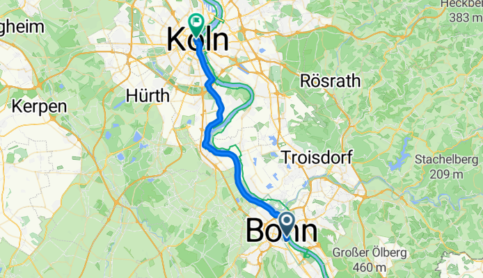 Rathenauufer, Bonn to Chargesheimerplatz, Cologne