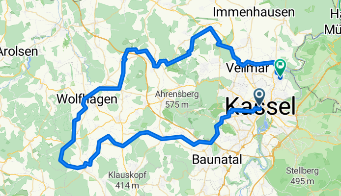 Von Kassel über Café Hasenacker bis Fuldatal