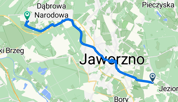 Insurekcji Kościuszkowskiej, Jaworzno do Górników z Danuty, Jaworzno