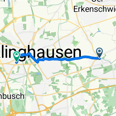 Sachsenstraße, Recklinghausen nach Hertener Straße, Recklinghausen