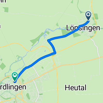 48.881, 10.539 nach 48.853, 10.491