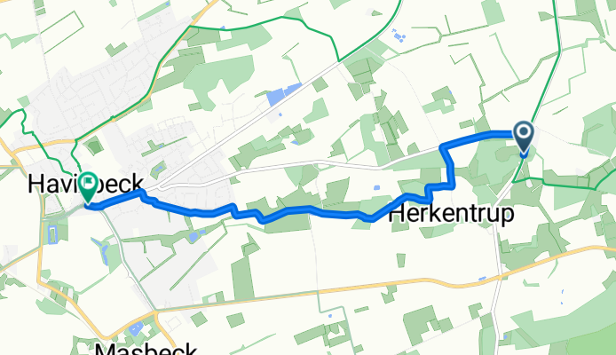 Herkentrup nach Havixbeck Hauptstraße