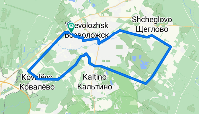 От Ленинградская улица до Ленинградская улица