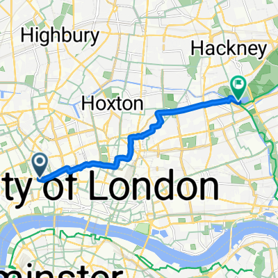 High Holborn to Old Ford Road