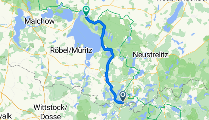 Von Wustrow bis Waren (Müritz)
