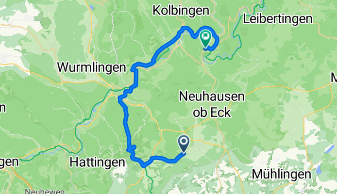 Emmingen-Liptingen nach Gerberstraße, Fridingen an der Donau