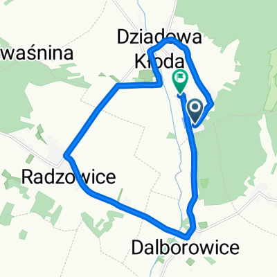 Brzozowa, Dziadowa Kłoda do Słoneczna, Dziadowa Kłoda