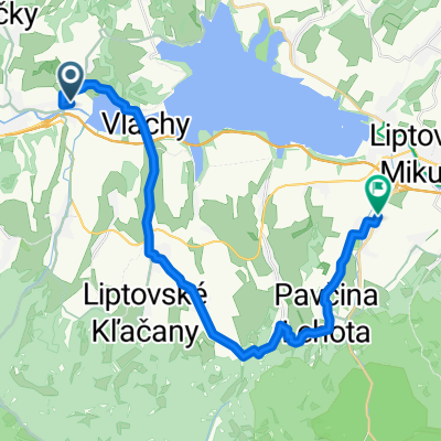 Bešeňová, Bešeňová až Demänovská cesta, Liptovský Mikuláš